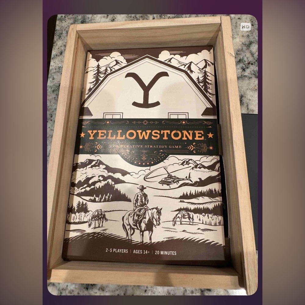 Yellowstone Wooden Board Game UNUSED - Picture 3 of 7